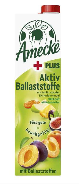 Suc de fructe natural 100% fruct + fibra activa Amecke 1l - Gustoteca - Magazin online de produse pentru toate gusturile!